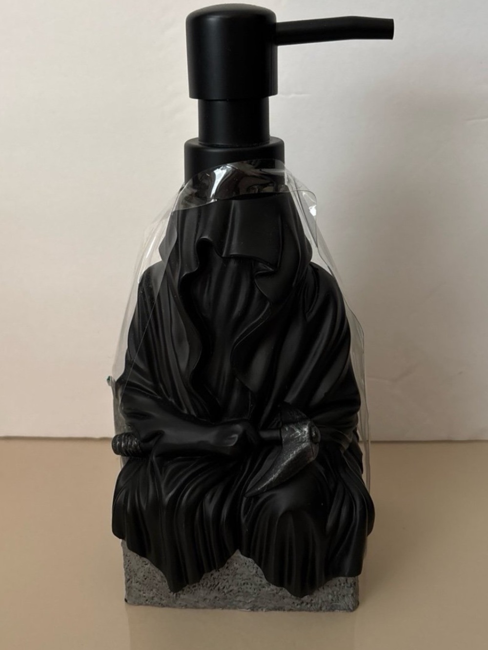 Decorative Black Hooded Figure Soap Dispenser - Home Accents